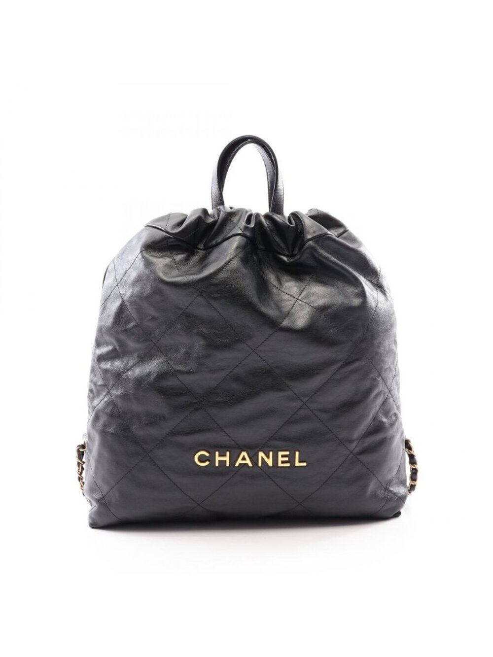 Chanel Backpack Chanel 22 Large Black Leather Chanel 22 Quilted Chain